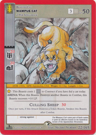 Wampus Cat - Wilderness: First Edition - 22/165