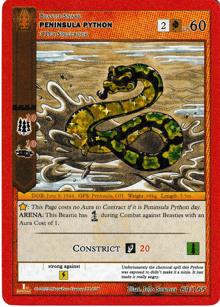 Peninsula Python - Wilderness: First Edition - 69/165
