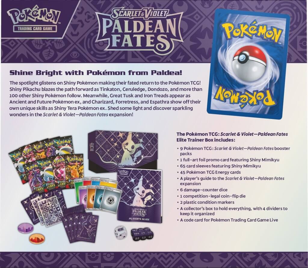 POKÉMON TCG: Paldean Fates Elite Trainer Box