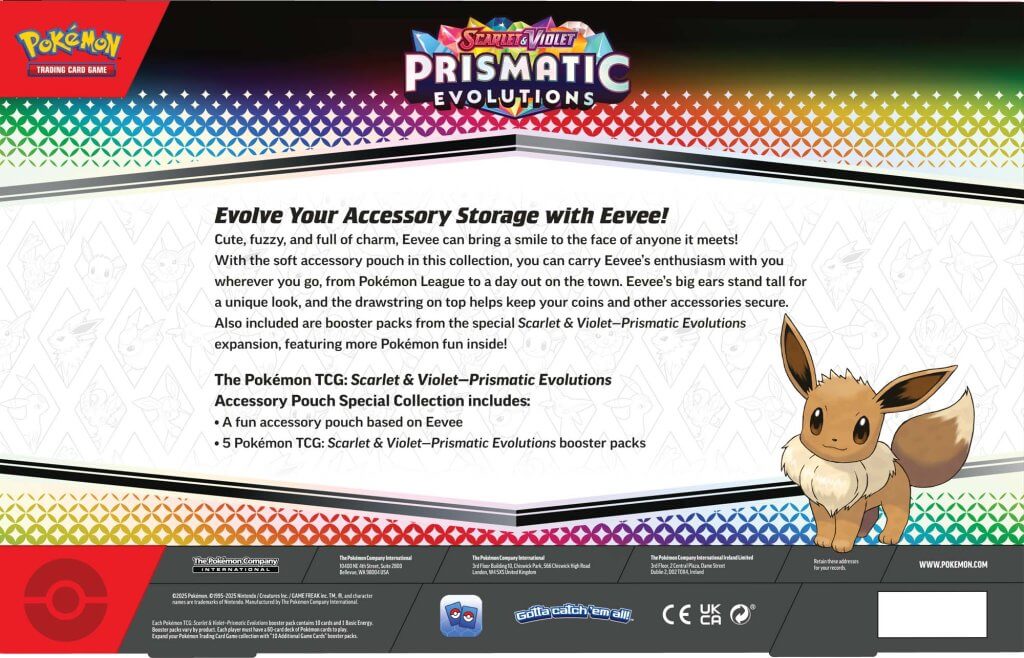 POKÉMON TCG: Prismatic Evolutions Accessory Pouch