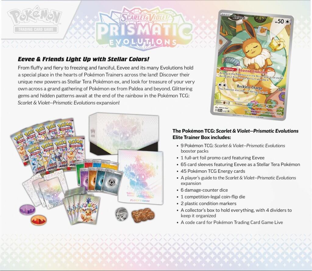 POKÉMON TCG: Prismatic Evolutions Elite Trainer Box