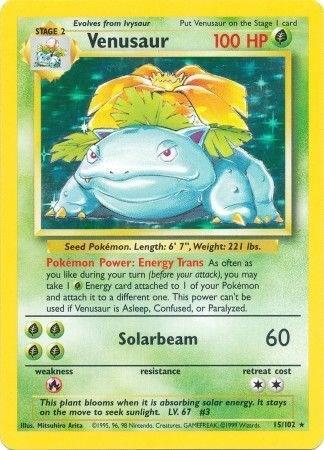 Venusaur - Base Set: Unlimited - 15/102