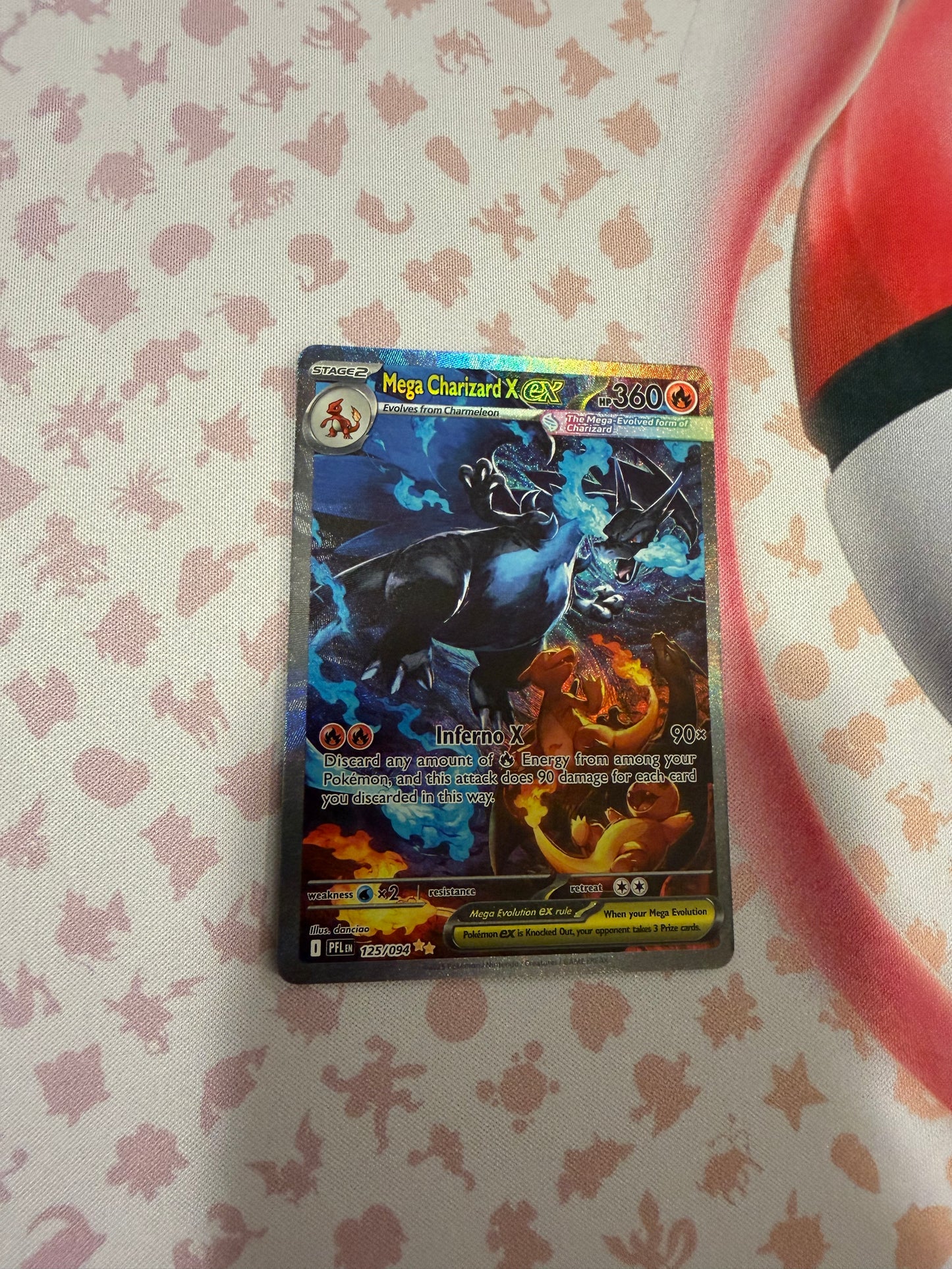Mega Charizard X ex  - Phantasmal Flames: 125/094