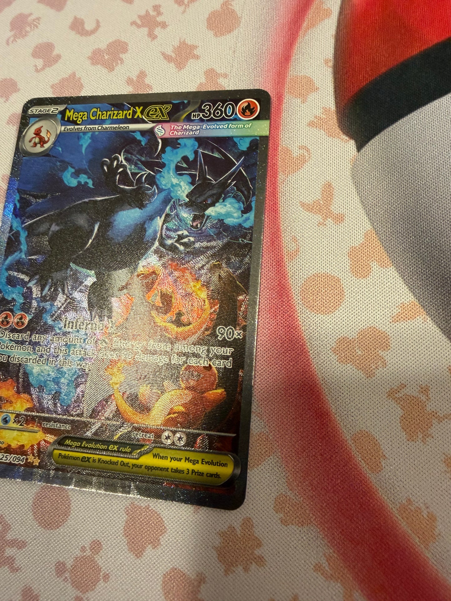 Mega Charizard X ex  - Phantasmal Flames: 125/094