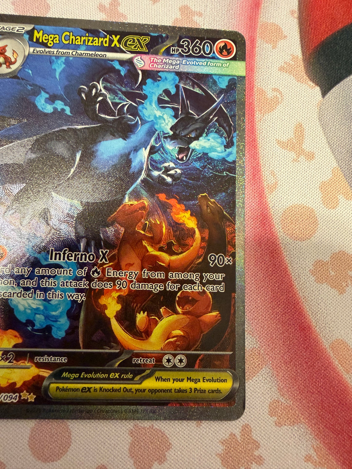Mega Charizard X ex  - Phantasmal Flames: 125/094