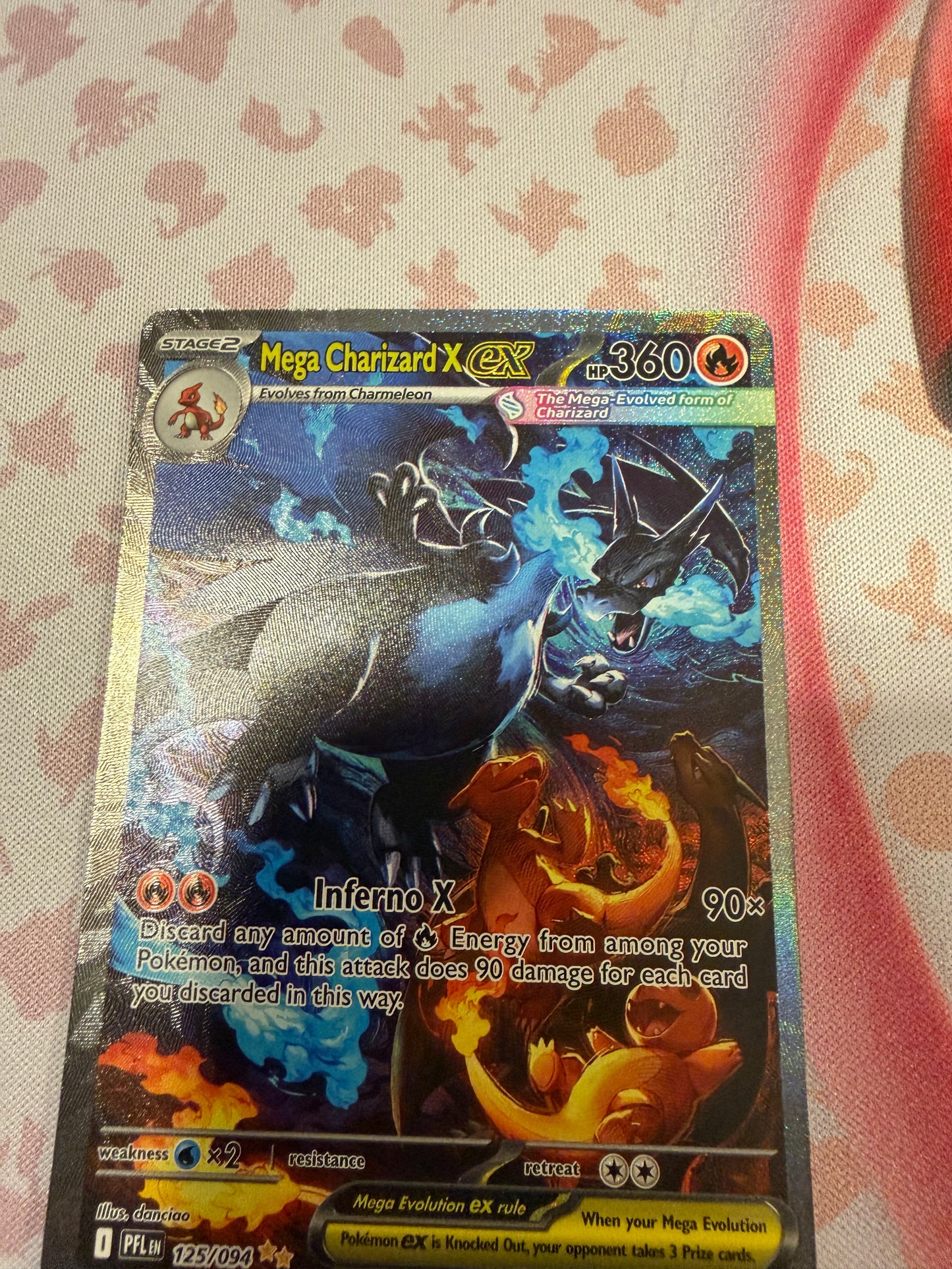 Mega Charizard X ex  - Phantasmal Flames: 125/094