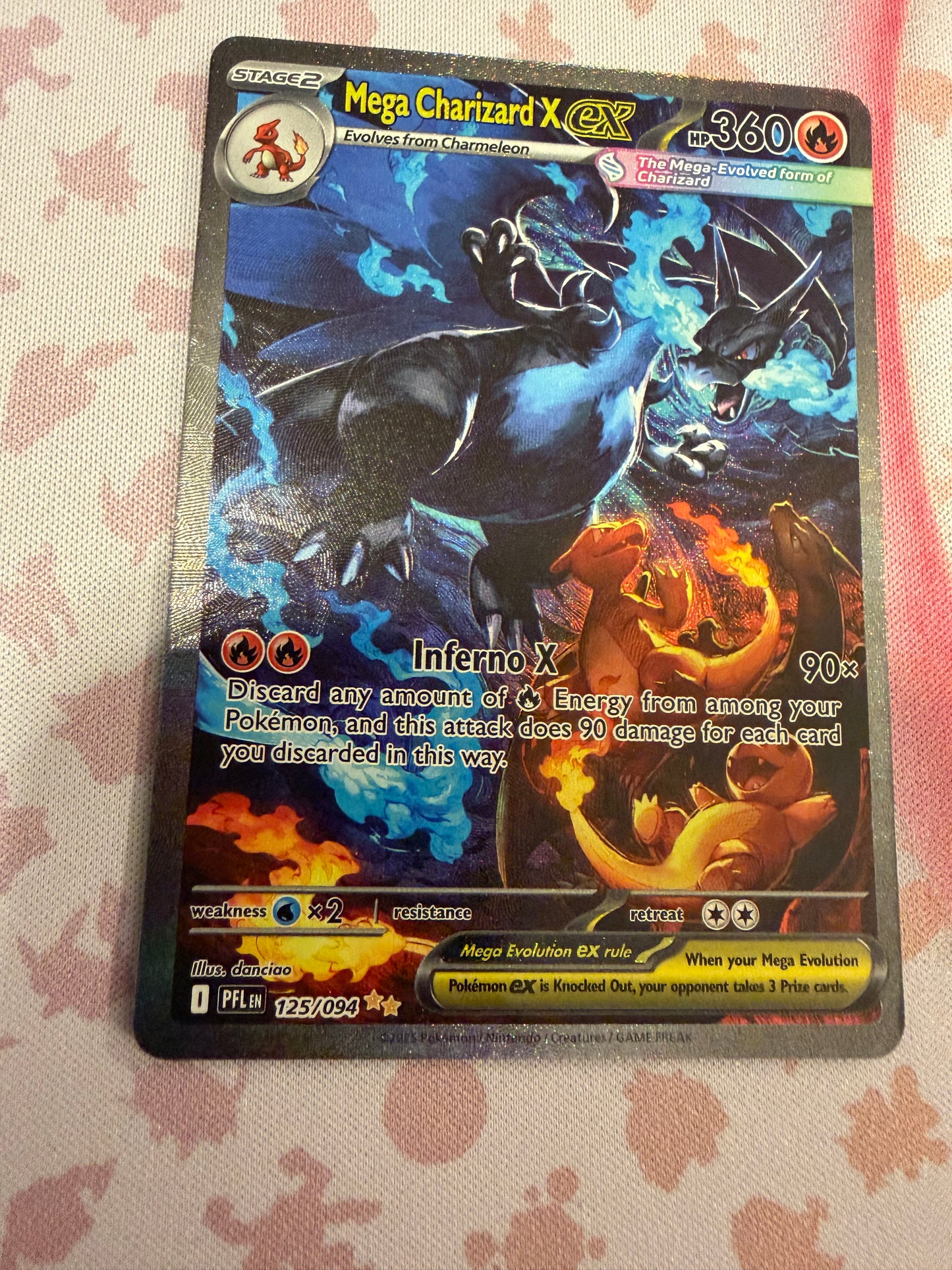 Mega Charizard X ex  - Phantasmal Flames: 125/094