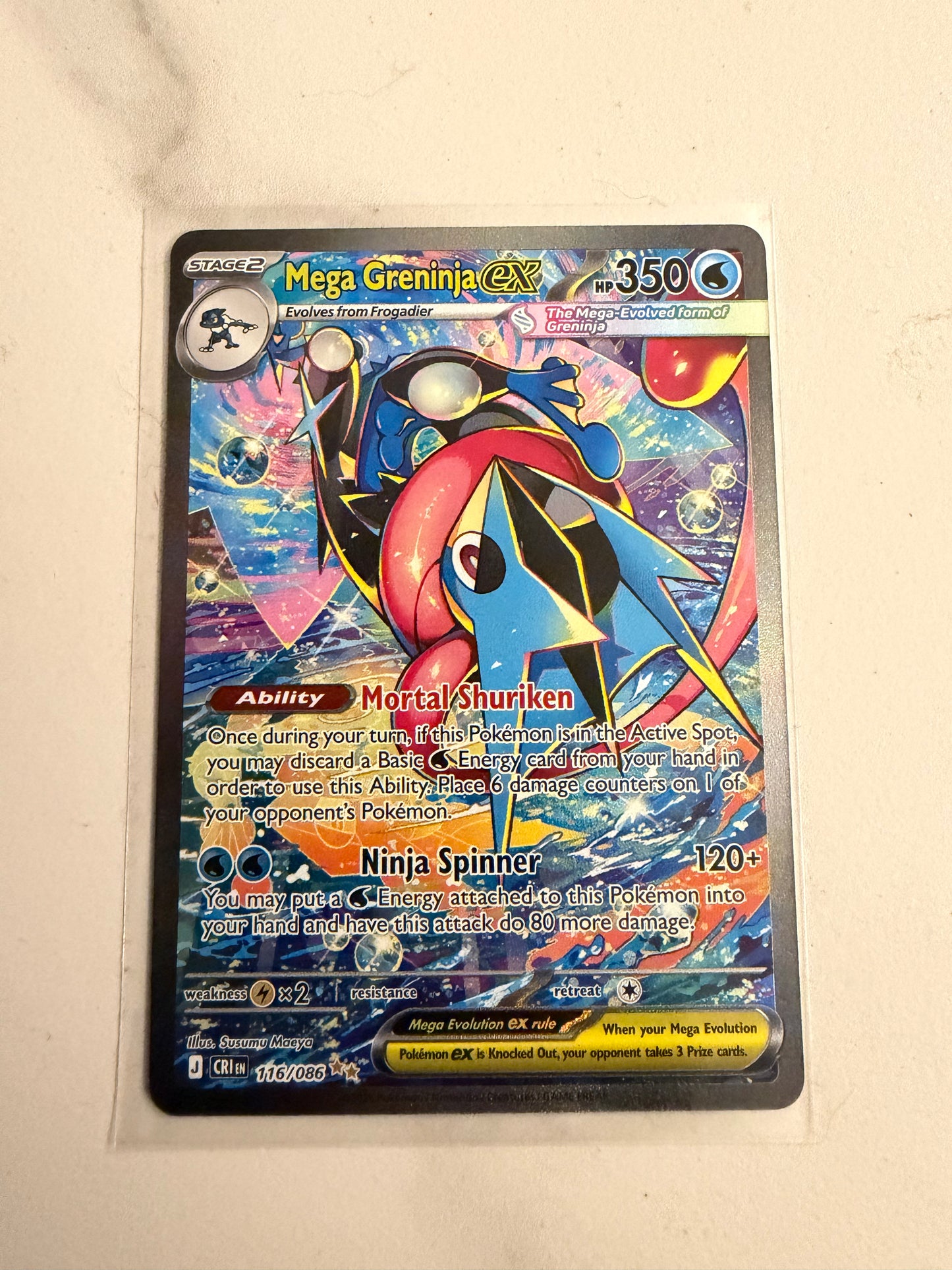 Mega Greninja ex  - Chaos Rising: 116/086