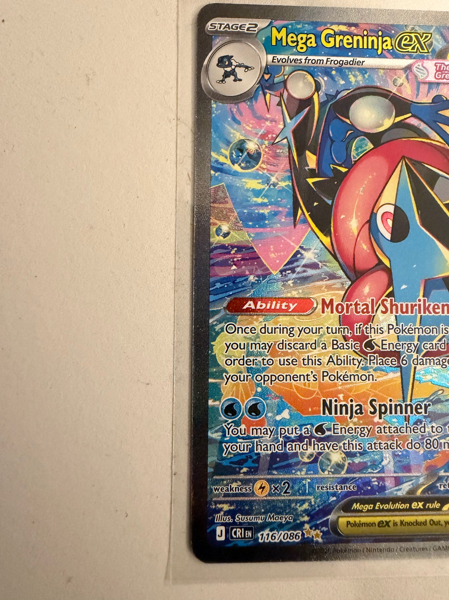 Mega Greninja ex  - Chaos Rising: 116/086