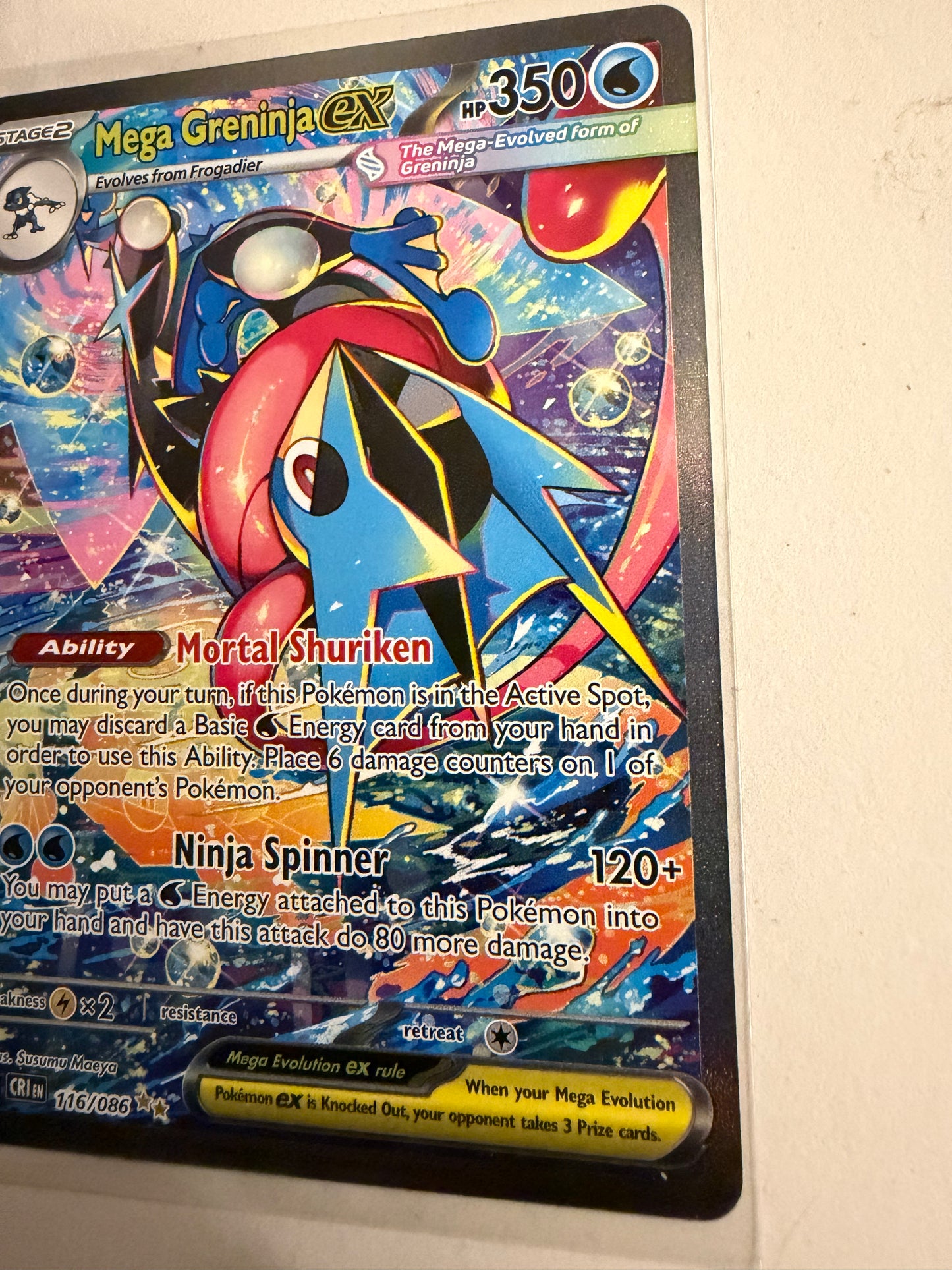 Mega Greninja ex  - Chaos Rising: 116/086