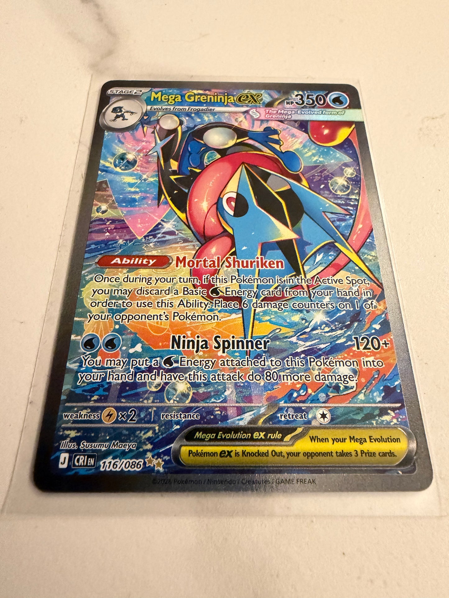 Mega Greninja ex  - Chaos Rising: 116/086
