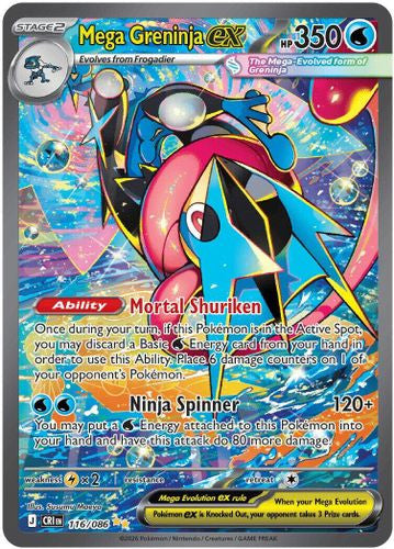 Mega Greninja ex  - Chaos Rising: 116/086