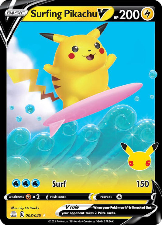 Surfing Pikachu V - Celebrations: 8/25