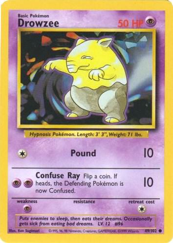 Drowzee - Base Set: Unlimited - 49/102