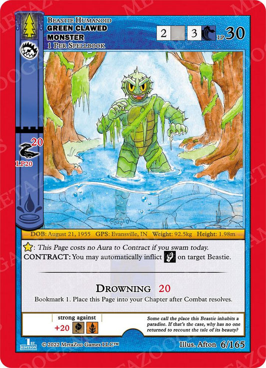 Green Clawed Monster - Wilderness: First Edition - 6/165