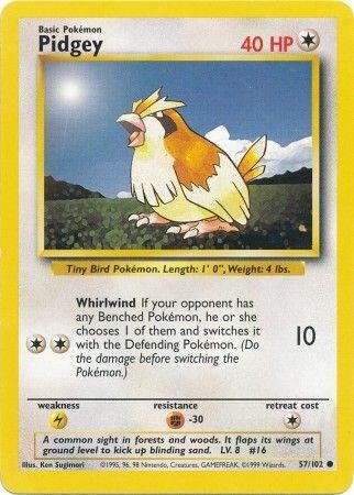Pidgey - Base Set: Unlimited - 57/102