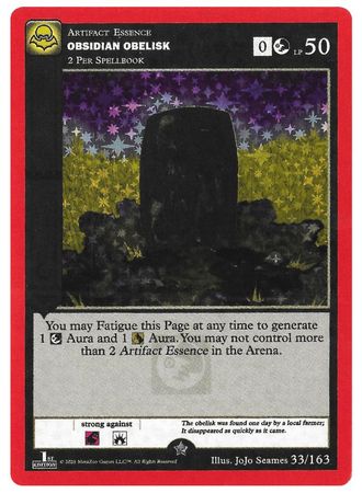Obsidian Obelisk - Nightfall: First Edition - 33/163