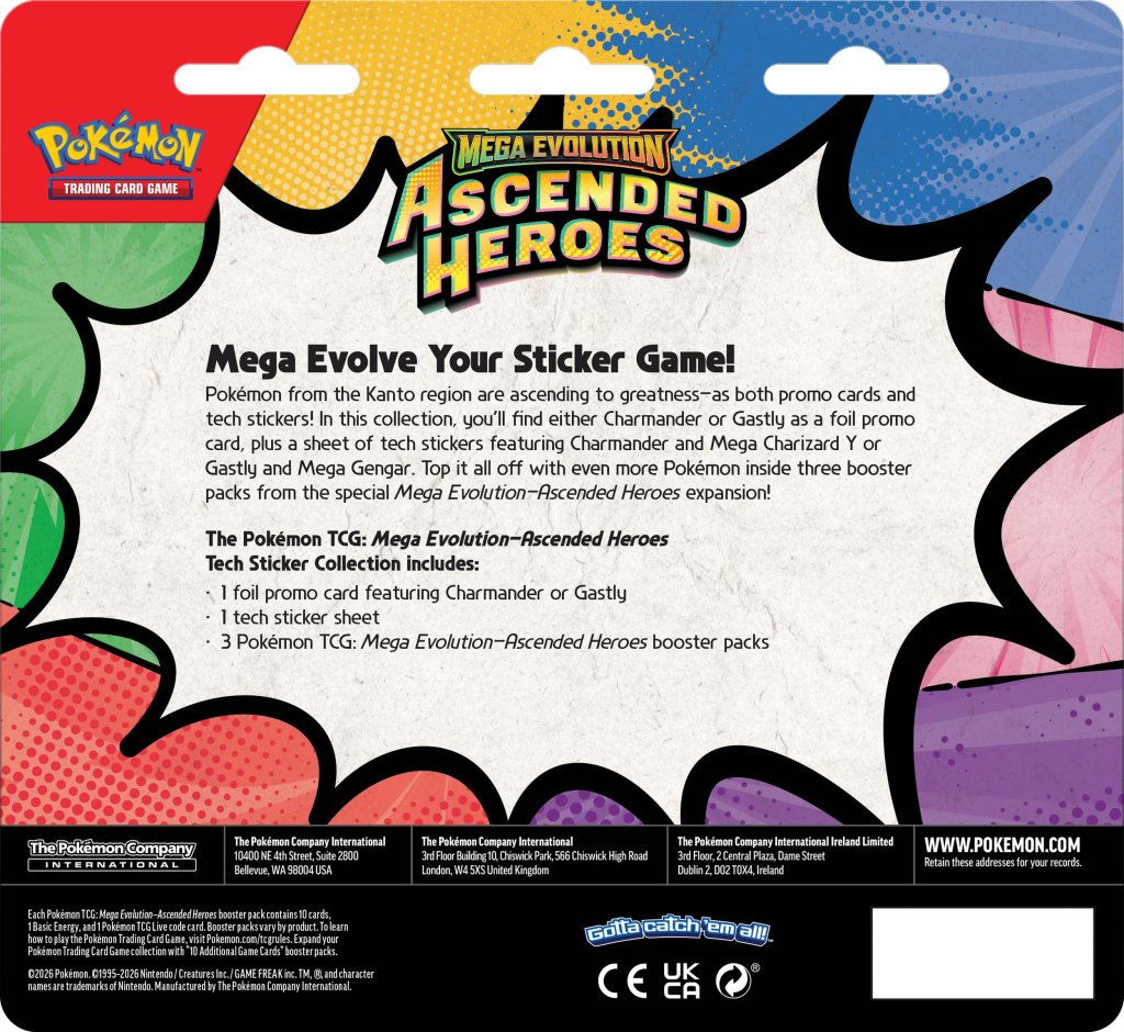 Pokémon TCG: Ascended Heroes Tech Sticker Collection (PRE ORDER)!!