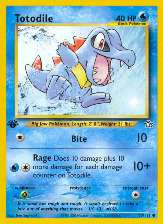 Totodile - Neo Genesis: First Edition - 80/111