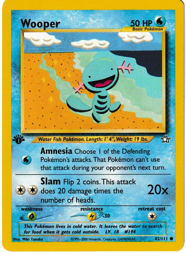 Wooper - Neo Genesis: First Edition - 82/111
