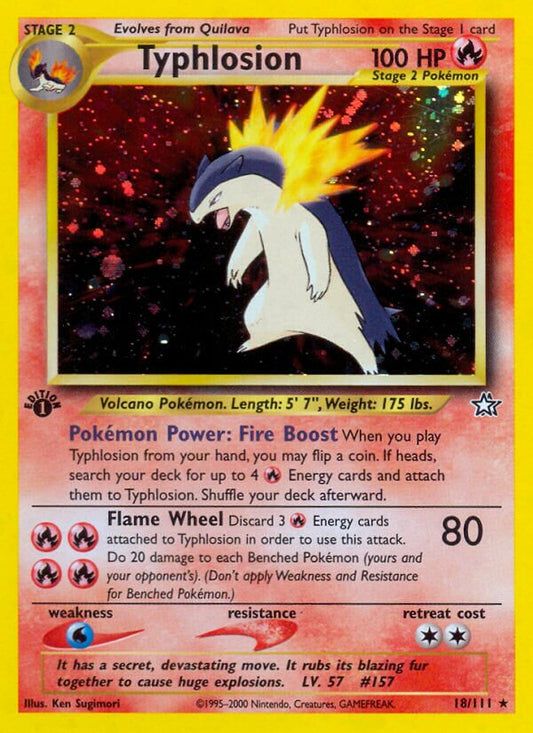 Typhlosion - Neo Genesis: First Edition - 18/111