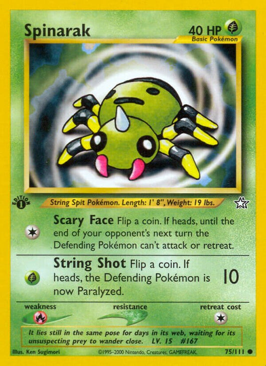 Spinarak - Neo Genesis: First Edition - 75/111