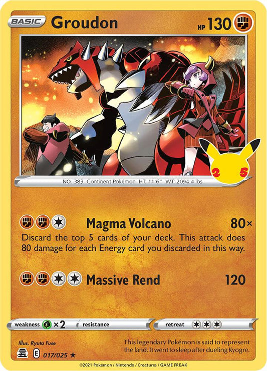 Groudon - Celebrations: 17/25
