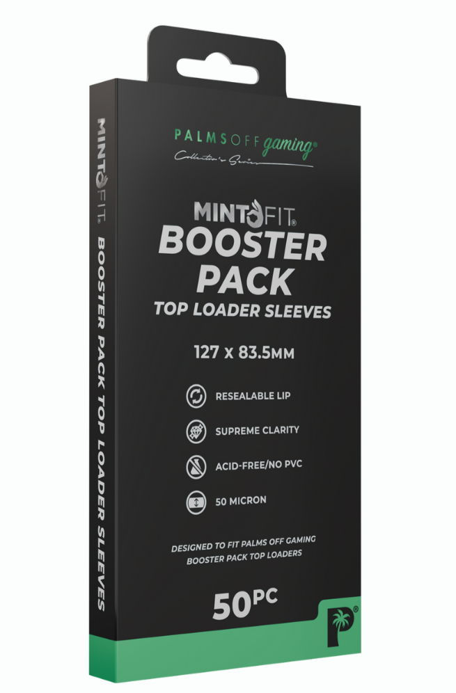 MintFit Booster Pack Top Loader Sleeves - 50pc