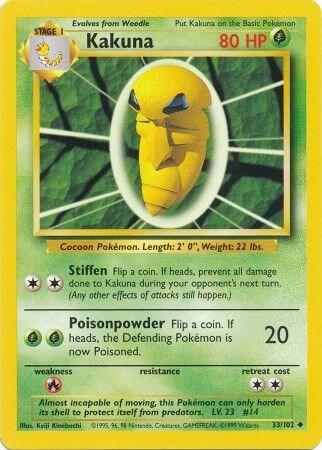Kakuna - Base Set: Unlimited - 33/102