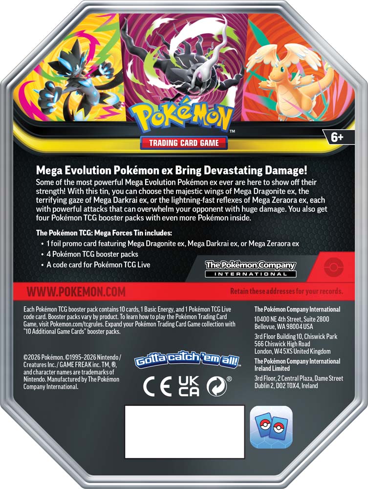 Pokémon TCG: Mega Forces Tin (PRE ORDER)!!