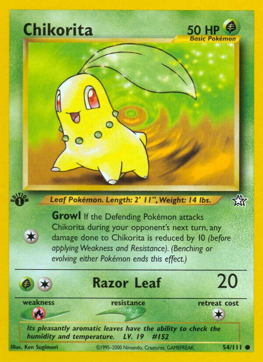 Chikorita - Neo Genesis: First Edition - 54/111