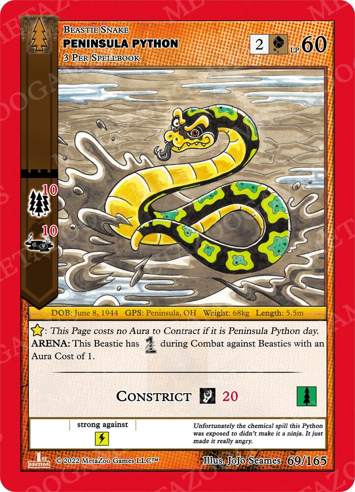 Peninsula Python - Wilderness: First Edition - 69/165