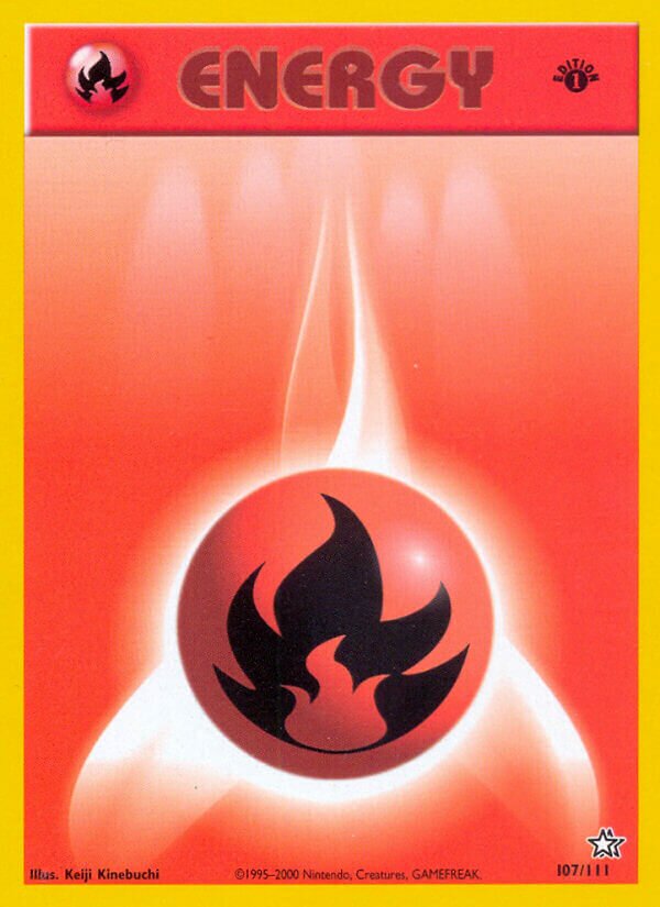 Fire Energy - Neo Genesis: First Edition - 107/111
