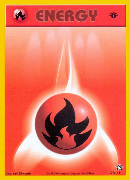 Fire Energy - Neo Genesis: First Edition - 107/111