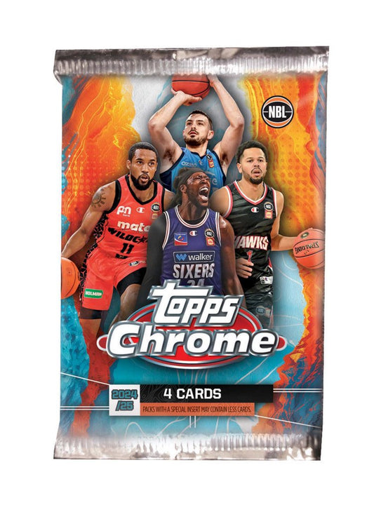 Topps Chrome NBL 2024/2025 Basketball Trading Cards Booster Pack