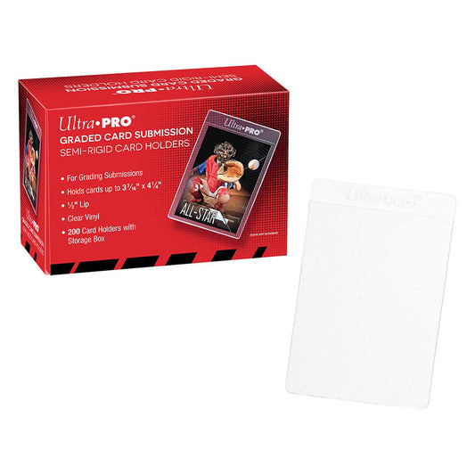 ULTRA PRO CARD SLEEVE - Semi Rigid 1/2" Lip Tall Sleeves (200ct)