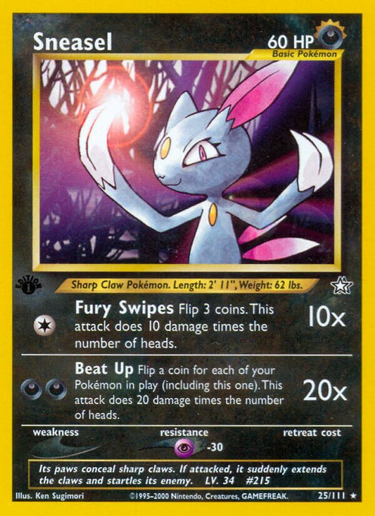 Sneasel - Neo Genesis: First Edition - 25/111