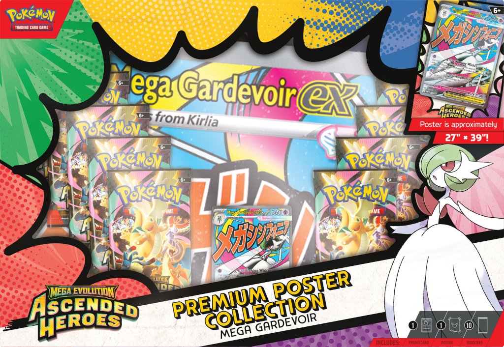 Pokémon TCG: Ascended Heroes Premium Poster Collection - Mega Lucario or Mega Gardevoir (PRE ORDER)!!
