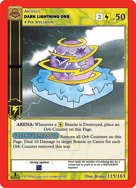 Dark Lightning Orb - Nightfall: First Edition 115/163