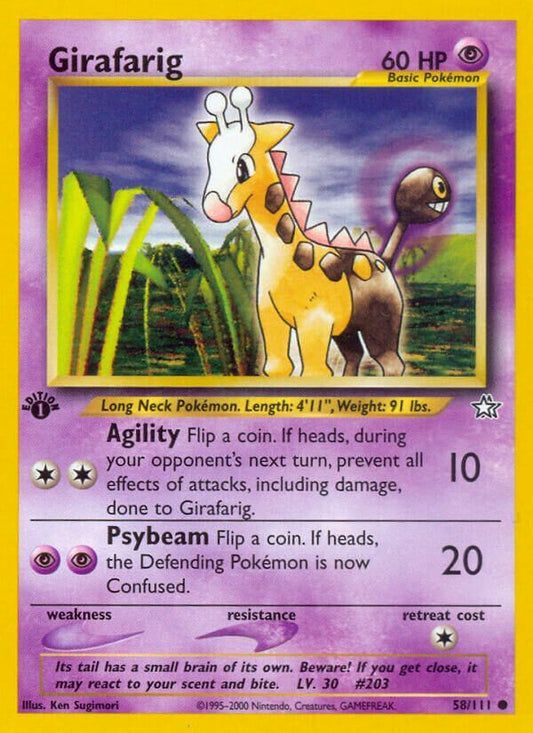Girafarig - Neo Genesis: First Edition - 58/111