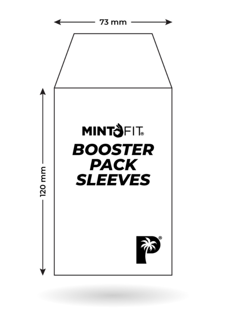 MintFit Booster Pack Sleeves - Extra Thick 50pc