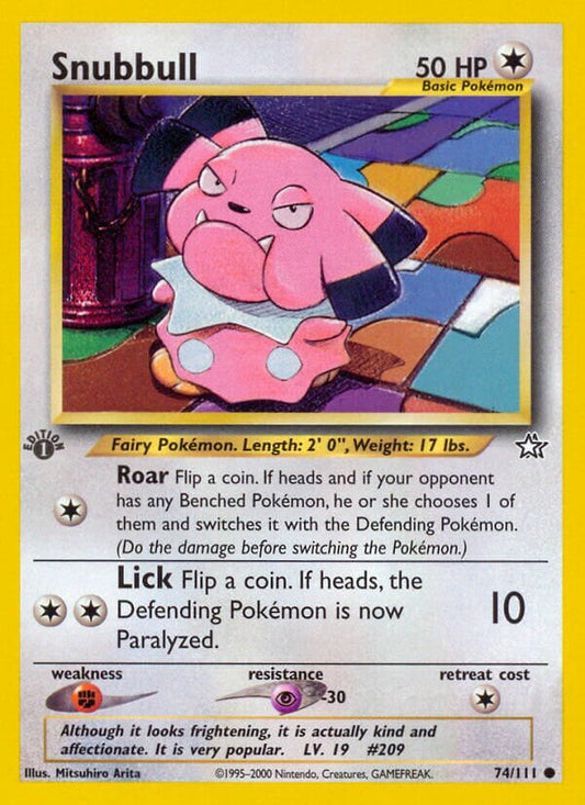 Snubbull - Neo Genesis: First Edition - 74/111