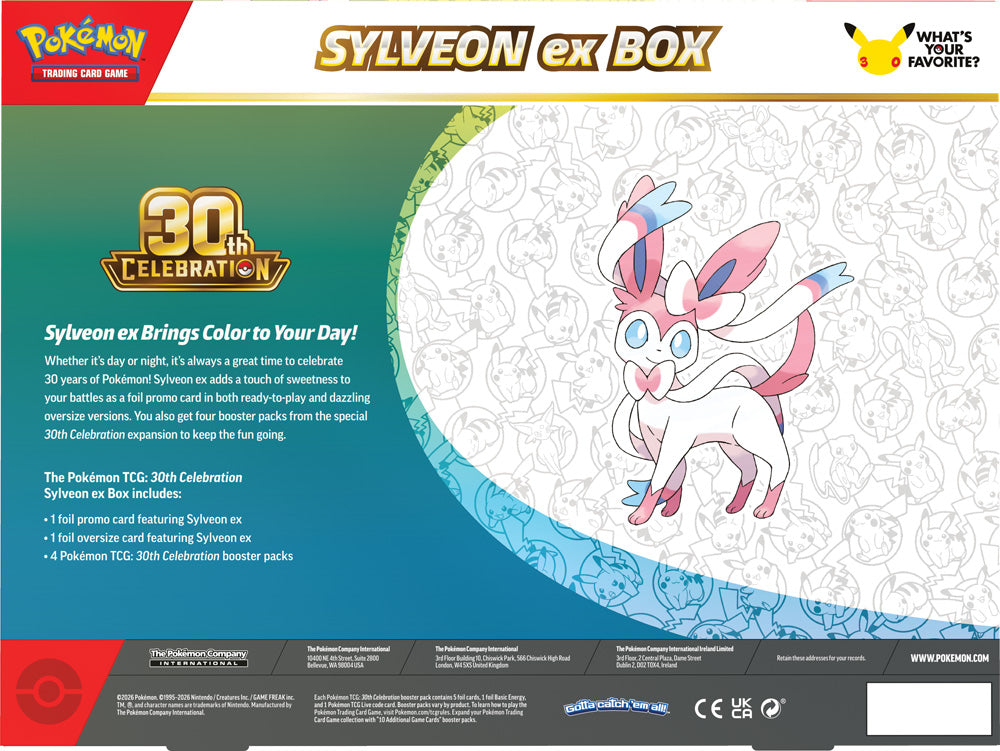 Pokemon TCG: 30th Celebration Sylveon ex Box / Greninja ex Box (PRE ORDER)!!