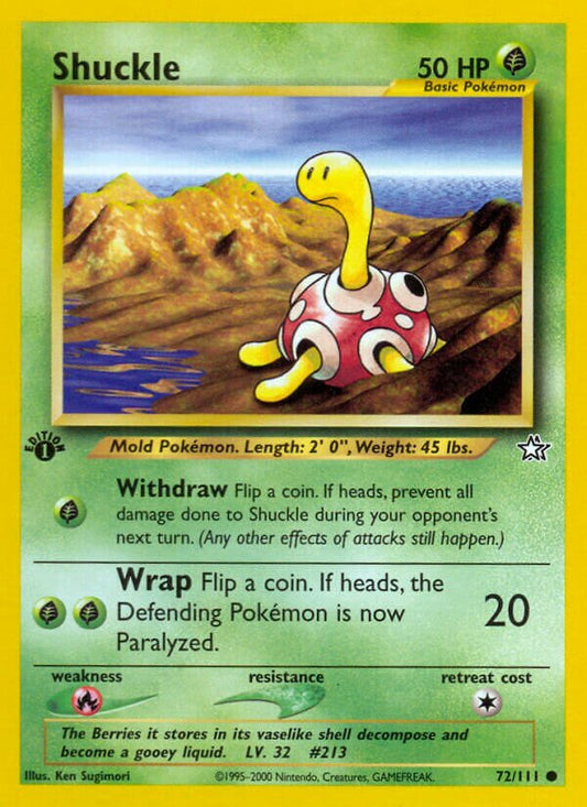 Shuckle - Neo Genesis: First Edition - 72/111