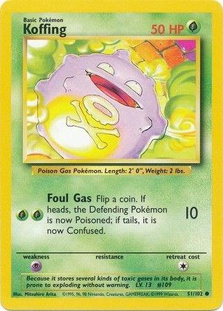Koffing - Base Set: Unlimited - 51/102