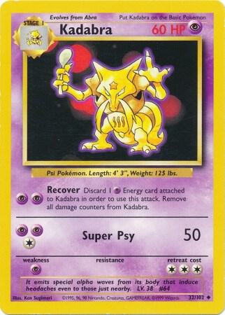 Kadabra - Base Set: Unlimited - 32/102