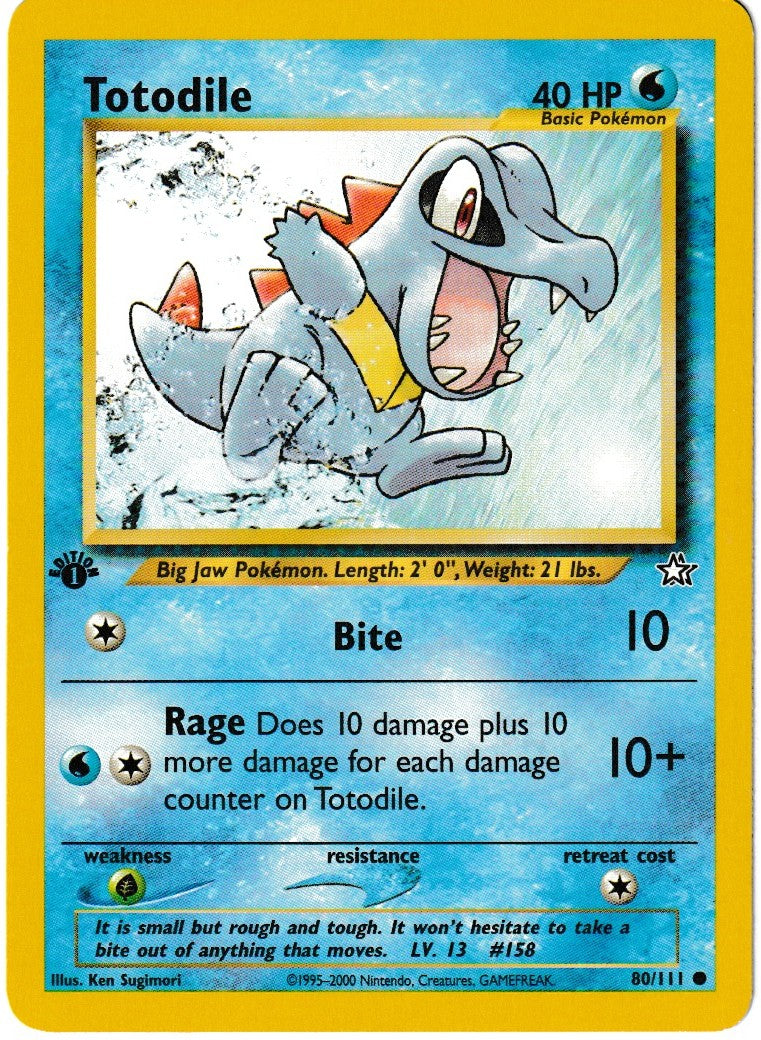 Totodile - Neo Genesis: First Edition - 80/111