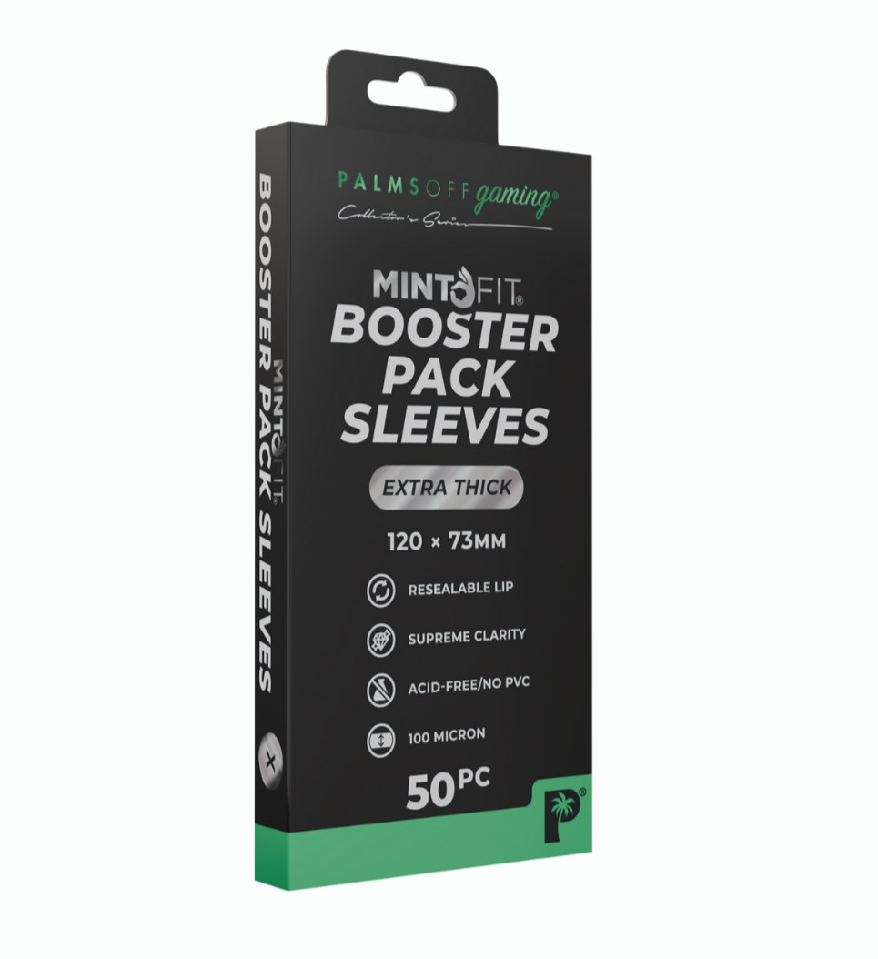 MintFit Booster Pack Sleeves - Extra Thick 50pc