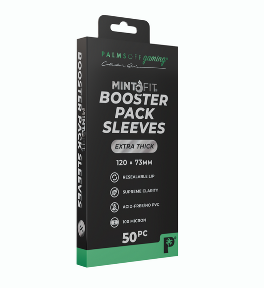 MintFit Booster Pack Sleeves - Extra Thick 50pc