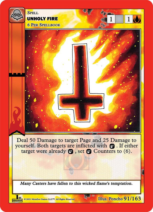 Unholy Fire - Nightfall: First Edition - 91/163